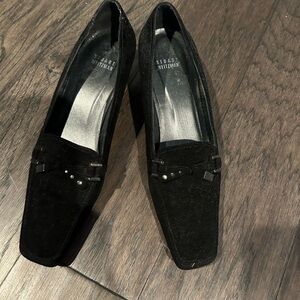 Stuart Weitzman Black Velvet Heels
